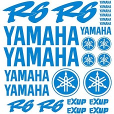 Adesivi Stickers Ref: MOTO Yamaha R6-166 azzurro cielo