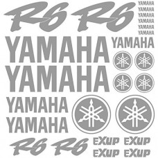 Adesivi Stickers Ref: MOTO Yamaha R6-166 grigio