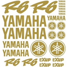 Adesivi Stickers Ref: MOTO Yamaha R6-166 oro