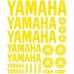 Adesivo Yamaha Rif: moto-167 giallo