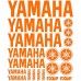 Adesivo Yamaha Rif: moto-167 Orange flash