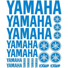 Adesivo Yamaha Rif: moto-167 azzurro
