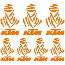 Adesivi Stickers Dakar Ref: MOTO Ktm-114 Orange KTM