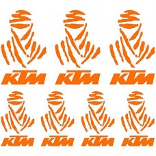 Adesivi Stickers Dakar Ref: MOTO Ktm-114 Orange flash