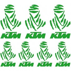 Adesivi Stickers Dakar Ref: MOTO Ktm-114 verde chiaro