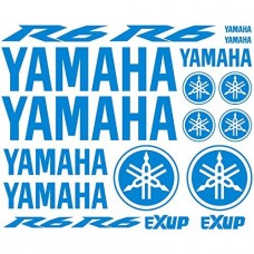 Adesivo adesivi Yamaha R6 Ref: moto-164 azzurro