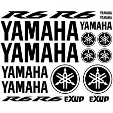Adesivo adesivi Yamaha R6 Ref: moto-164 nero