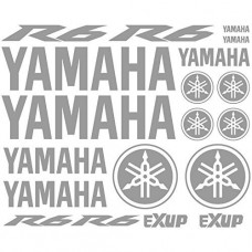 Adesivo adesivi Yamaha R6 Ref: moto-164 grigio