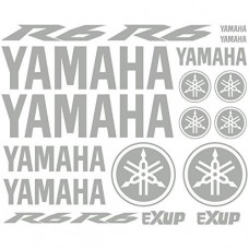 Adesivo adesivi Yamaha R6 Ref: moto-164 argento