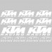 Adesivi Stickers ktm-MOTO racing Ref: 104 bianco