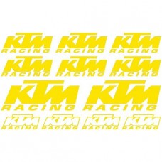 Adesivi Stickers ktm-MOTO racing Ref: 104 giallo