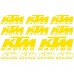 Adesivi Stickers ktm-MOTO racing Ref: 104 giallo