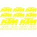 Adesivi Stickers ktm-MOTO racing Ref: 104 Jaune Flash