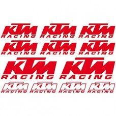 Adesivi Stickers ktm-MOTO racing Ref: 104 rosso