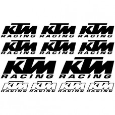 Adesivi Stickers ktm-MOTO racing Ref: 104 nero
