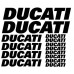 KIT 14 ADESIVI MOTO - DUCATI - STICKERS - MONSTER , Scritta DUCATI Adesivo STICKERS Racing