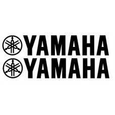 ADESIVI YAMAHA + LOGO - SCRITTA YAMAHA 18X4CM LOGO 4X4CM