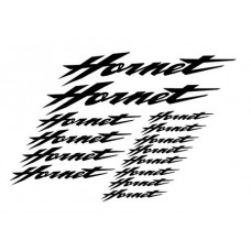 colore nero KIT 14 ADESIVI MOTO - HONDA HORNET STICKERS
