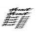 colore nero KIT 14 ADESIVI MOTO - HONDA HORNET STICKERS