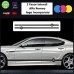 SET FASCE (colore NERO) ALFA ROMEO TUNING BANDE ADESIVE STICKERS auto - accessori, stickers, decal