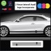 SET FASCE (colore NERO) AUDI TUNING BANDE ADESIVE STICKERS auto - accessori, stickers, decal