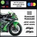 10 ADESIVI kawasaky ninja zx-10r per moto - - STICKERS MOTO - accessori, stickers, decal (nero)