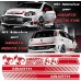 Kit estetico COMPLETO Abarth Punto EVO Sticker adesivi fasce laterali fiancata