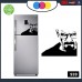 Adesivo per FRIGORIFERO - ADESIVO BREAKING BAD - Heisenberg -24*33 Centimetri - COLORE NERO Cod. 939