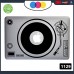Adesivo DJ DISCO - PER TUTTI I MODELLI DI COMPUTER 13-15 POLLICI - PC - COLORE NERO Cod. 1129