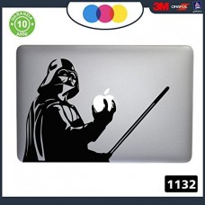 Adesivo Star Wars Darth Vader - PER TUTTI I MODELLI DI Mac Book Apple 15-17 pollici - ADESIVO PER QUALSIASI COMPUTER ANCHE NON MAC BOOK - PC - COLORE NERO Cod. 1132