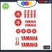 ADESIVI KIT 16 PEZZI YAMAHA TMAX - T MAX SCOOTERONE- STICKERS MOTO - accessori, stickers, moto, decal (ROSSO)