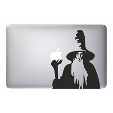 ADESIVO MACBOOK MAGO - The Lord of the Rings Gandalf - Apple Macbook Laptop Decal Sticker Vinyl Mac Pro Air Retina 13" 15" 17" Inch Skin Cover Frodo Stickers (11" - 13" MACBOOK)