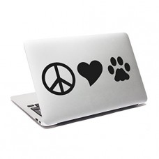 Big Peace Love Dogs Decal MacBook Decal Dog Friend sticker Save animali zampa decalcomania di vinile