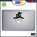 Adesivo MAGO - HARRY POTTER CAPPELLO PARLANTE- PER TUTTI I MODELLI DI Mac Book Apple 13-15-17 - ADESIVO PER QUALSIASI COMPUTER ANCHE NON MAC BOOK - COLORE NERO Cod. 1248