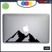 Adesivo MONTAGNE - MONTAGNA - ALPINISMO - MAC - PER TUTTI I MODELLI DI Mac Book Apple 13-15-17 - ADESIVO PER QUALSIASI COMPUTER ANCHE NON MAC BOOK - COLORE NERO Cod. 1251