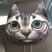 Semoss 3D Lovely Cartone Animato Gatto Cuscino Collo da Viaggio Auto Safety Cuscino Appoggia Collo - Grey