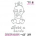 Artstickers&reg; - Adesivo Beb&eacute; a Bordo bimba,&nbsp;Babyfun collection, 10&nbsp;colori a scelta + regalo sorpresa 9cm x 16,5 cm argento