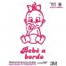Artstickers&reg; - Adesivo Beb&eacute; a Bordo bimba,&nbsp;Babyfun collection, 10&nbsp;colori a scelta + regalo sorpresa 9cm x 16,5 cm Rosa