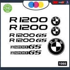 BMW R1200 GS - ADESIVI PER MOTO - rally touring sticker decal Kit 10pz Moto Cod. 1066