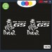 BMW MOTORRAD GS DAKAR - ADESIVI PER MOTO - rally touring sticker decal Moto Cod. 1077 (Bianco)