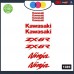 KAWASAKI ZX -6R NINJA - ADESIVI PER MOTO - sticker decal Kit 10pz Moto Cod. 1087 (Rosso)
