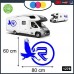 ADESIVO PER CAMPER - RIMOR AQUILE - DECORATIVI - Cod. 1278 (blu-elettrico)