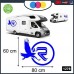 ADESIVO PER CAMPER - RIMOR AQUILE - DECORATIVI - Cod. 1278 (blu-elettrico)