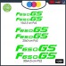 6 ADESIVI BMW G650GS - ADESIVI PER MOTO - rally touring sticker decal Moto Cod. 1280 (Verde)