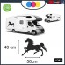 KIT 1 -NERO- CAVALLO IN CORSA -BLACK HORSE - ADESIVO PER CAMPER - DECORATIVO FIANCATA - - - PER CAMPER, FURGONI E VAN - - - Cod. 1263