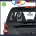 ADESIVO PER AUTO - BULLDOG FRANCESE - STICKERS notebook - cane, cani, adesivi cani, STICKERS auto - accessori, stickers, decal Cod 1299 (Bianco)