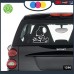 ADESIVO PER AUTO - SNOOPY - STICKERS notebook - cane, cani, adesivi cani, STICKERS auto - accessori, stickers, decal Cod 1296-3 (Bianco)