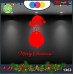 Vetrofanie natalizie e decorazioni di natale - BABBO NATALE HIPSTER COLORE: ROSSO- DECORAZIONI NATALIZIE XMAS - STICKERS , decal ,addobbi , natale , christmas Cod 1363-1