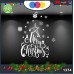 Vetrofanie natalizie e decorazioni di natale - SCRITTA MERRY CHRISTMAS - ALBERO DI NATALE , STELLE E CAMPANE\ COLORE:BIANCO - DECORAZIONI NATALIZIE XMAS - STICKERS , decal ,addobbi , natale , christmas Cod 1374