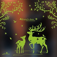 Parete Di Natale Sticker Ristorante Vetrine Posters Forest Sorok Contenitore Negozi Vetri ,1.100*100Cm Negozio Decorazione
